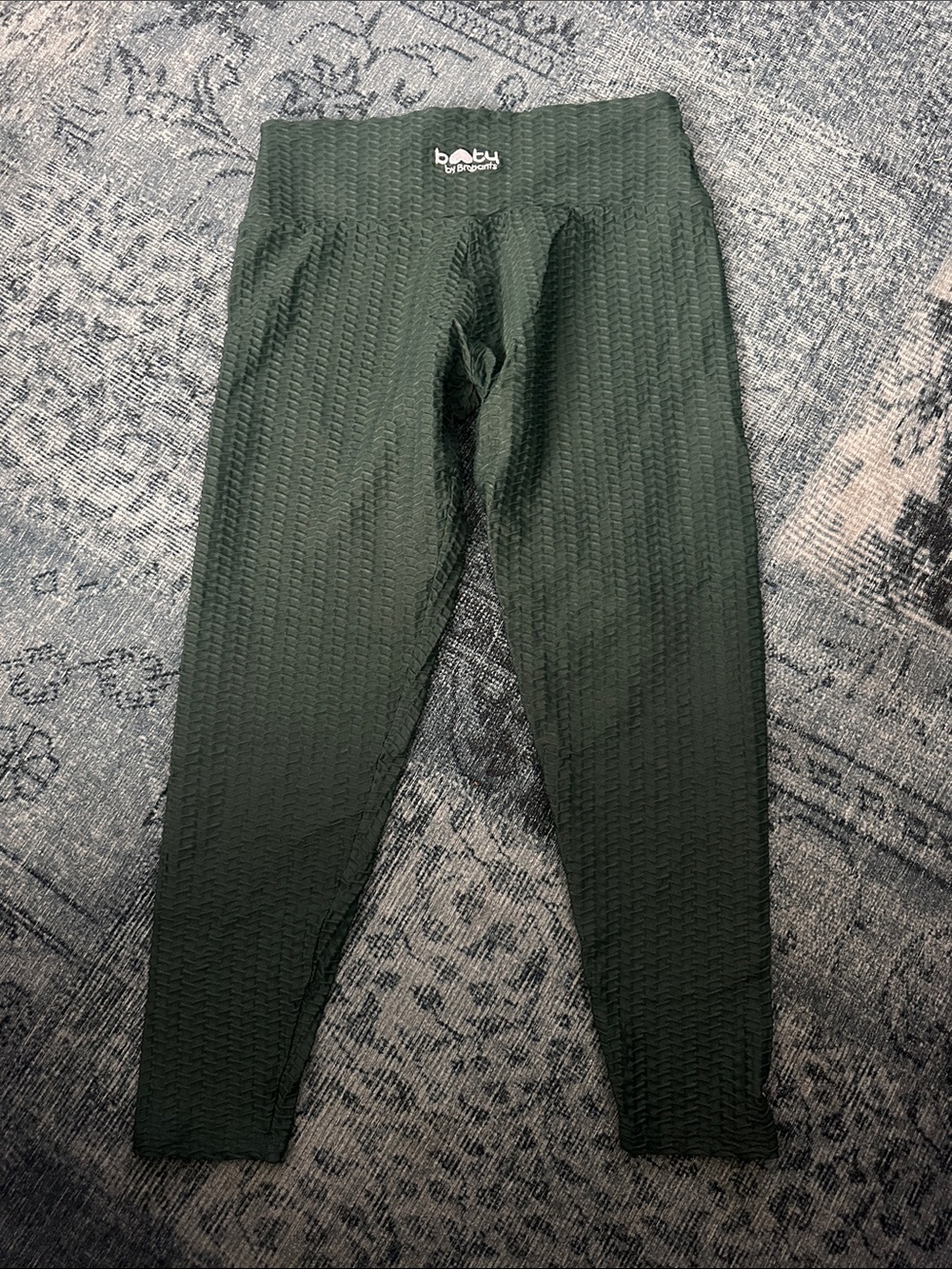 Booty by Brabants Forest Green Textured Leggings
